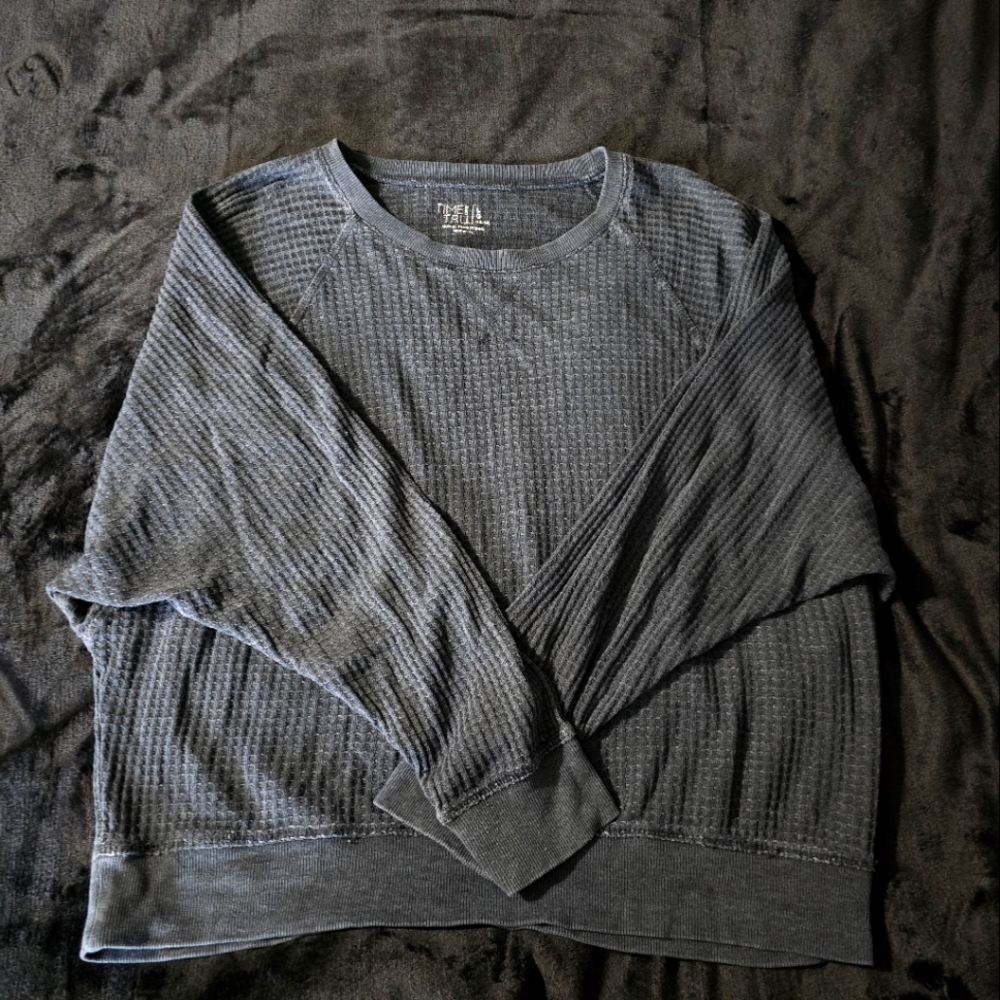 Waffles knit long sleeve.